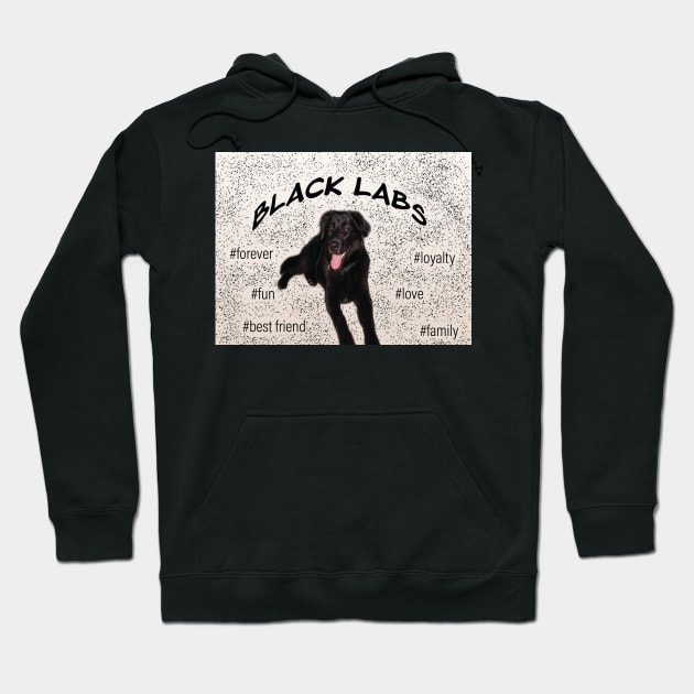 Black labs lovers Hoodie by PandLCreations